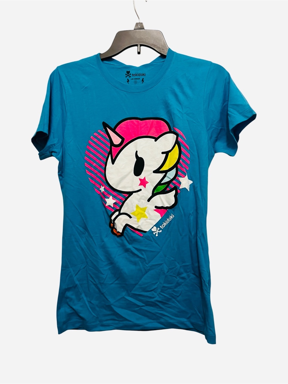 Tokidoki Teal Short Sleeve Tee with Stellina Unicorno